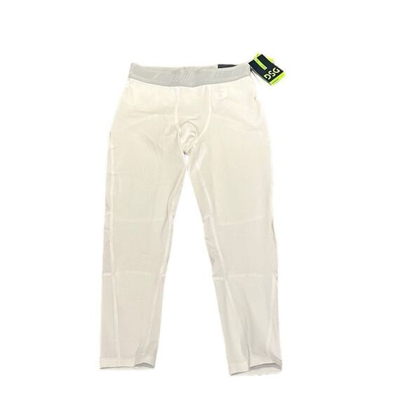 DSG Boys 3/4 Length Athletic Leggings, Size YXL (18), Pure White, NWT - Picture 1 of 6